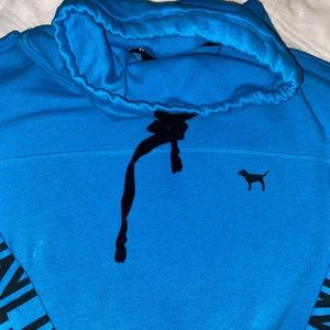 Victoria Secrets PINK Graphic Sweatshirt W/Cowl Nexkline - Size - Small/Petite